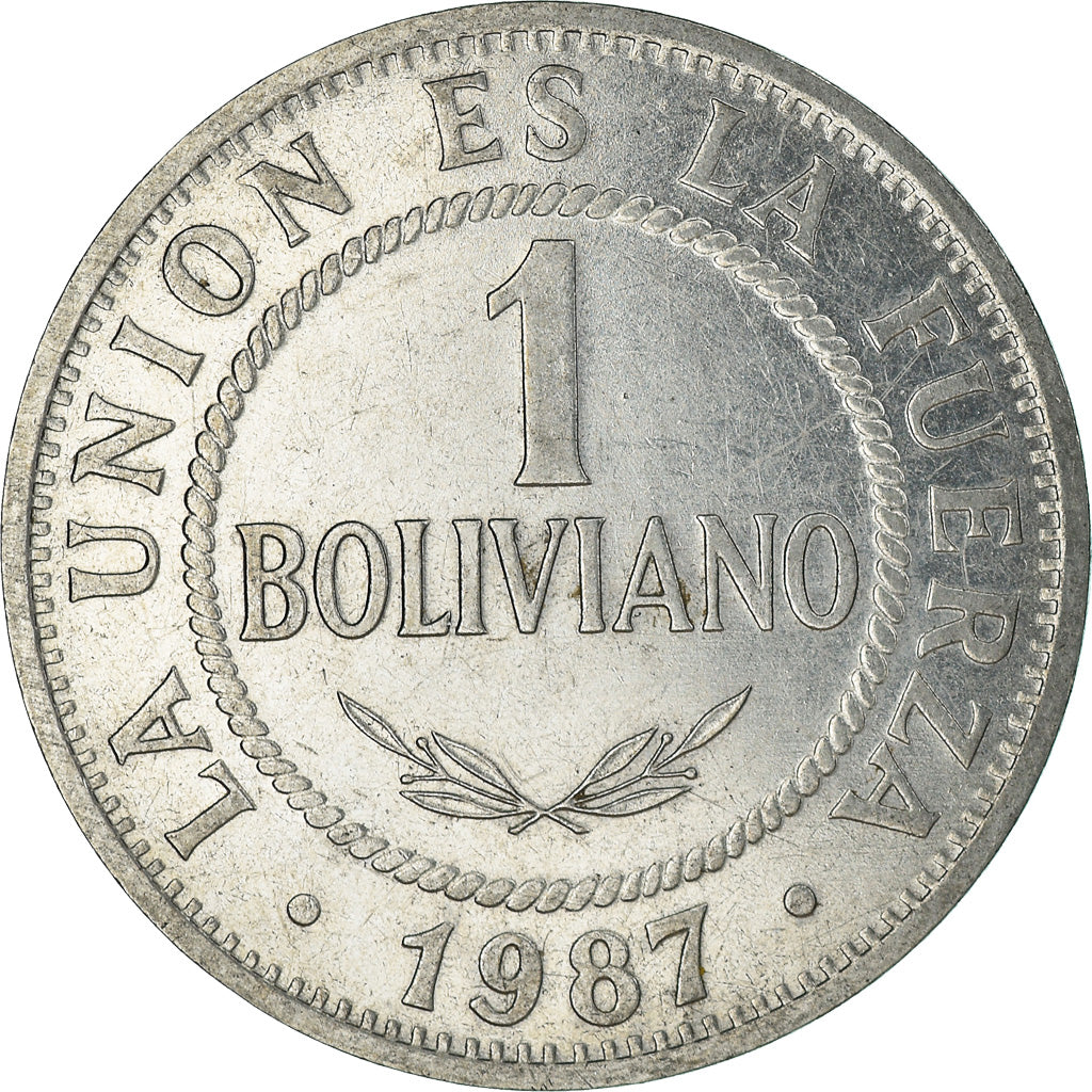 Monnaie, Bolivie, Boliviano, 1987