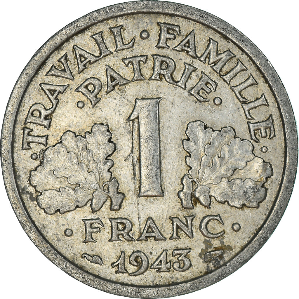 Moneda, Francia, Franc, 1943