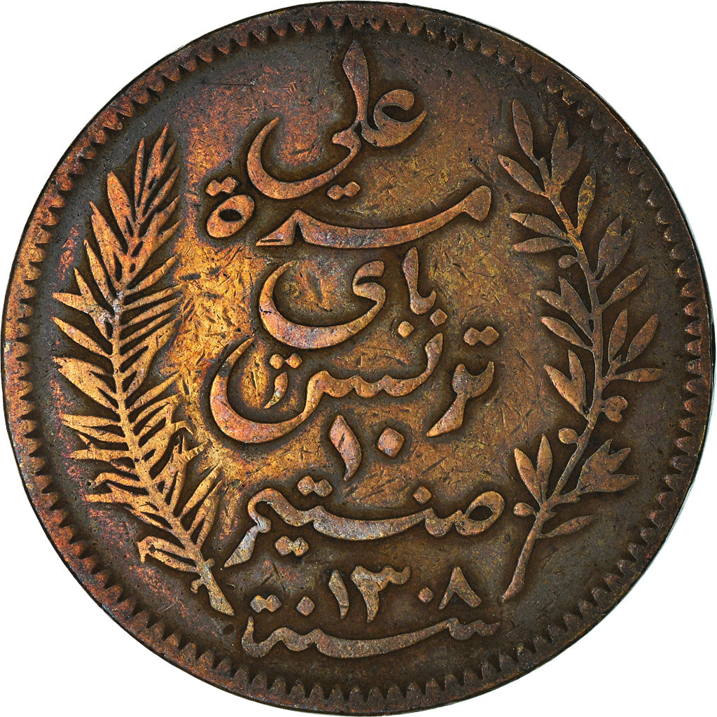Moneta, Tunisia, 10 Centimes, 1890