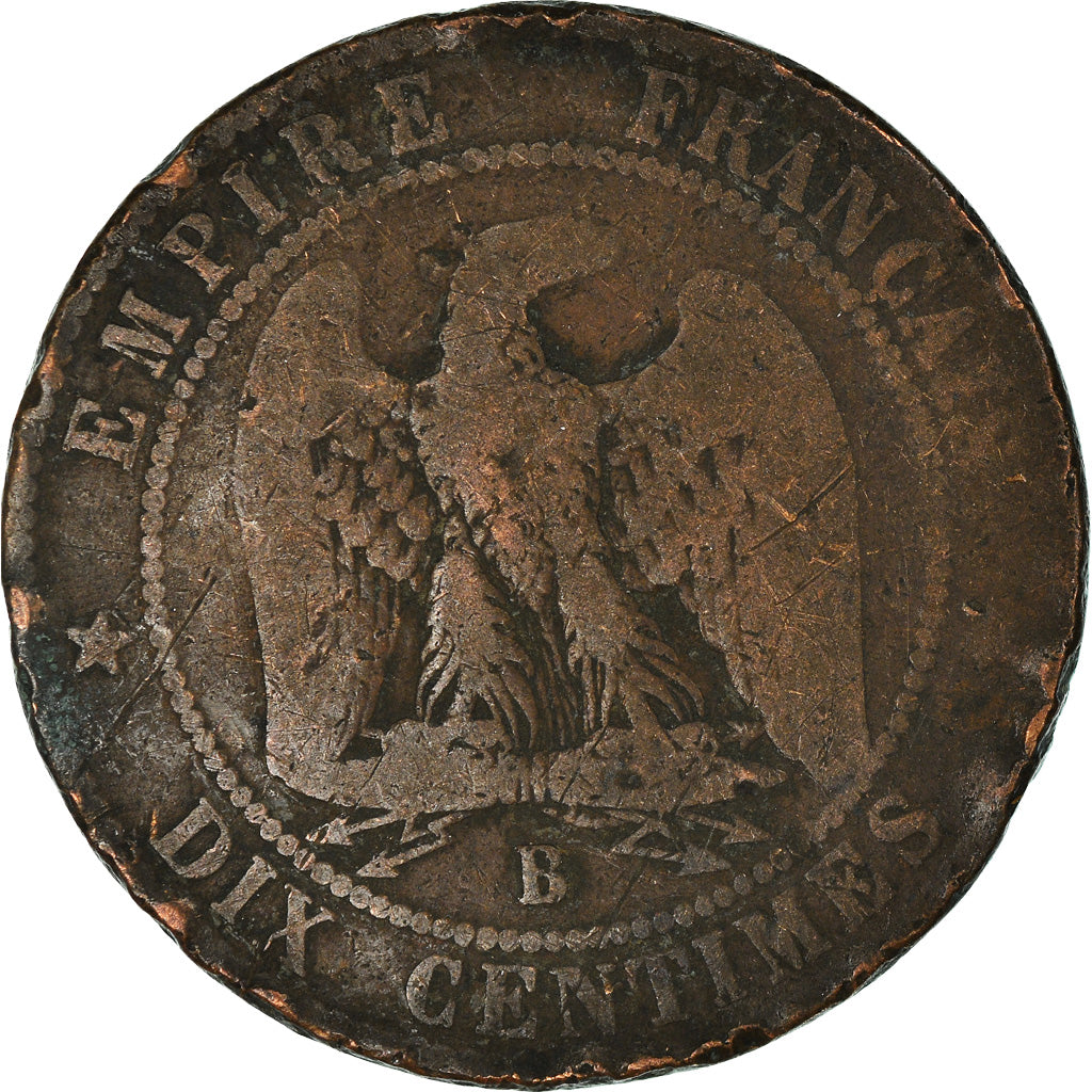 Munten, Frankrijk, 10 Centimes, 1853