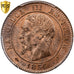 França, Napoleon III, 2 Centimes, Napoléon III, 1856, Bordeaux, Bronze, PCGS