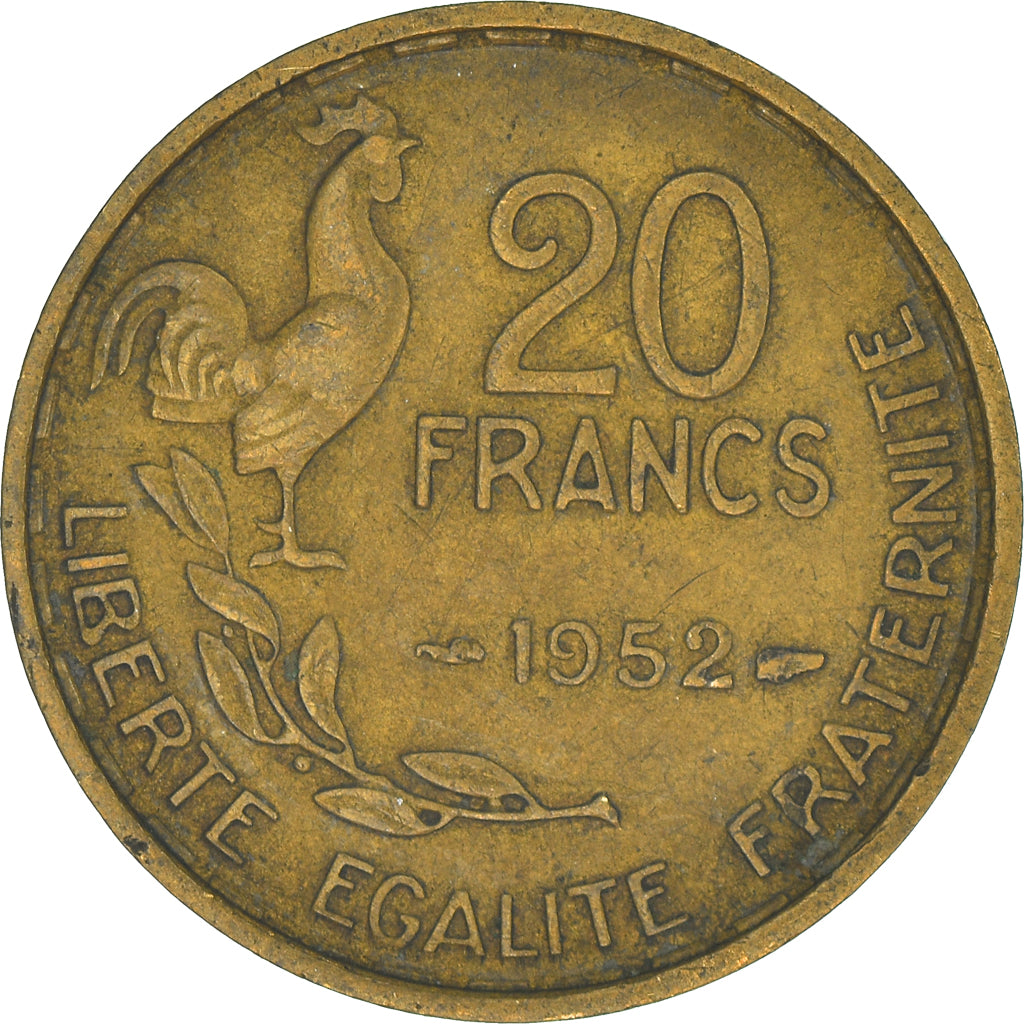 Moneta, Francja, 20 Francs, 1952