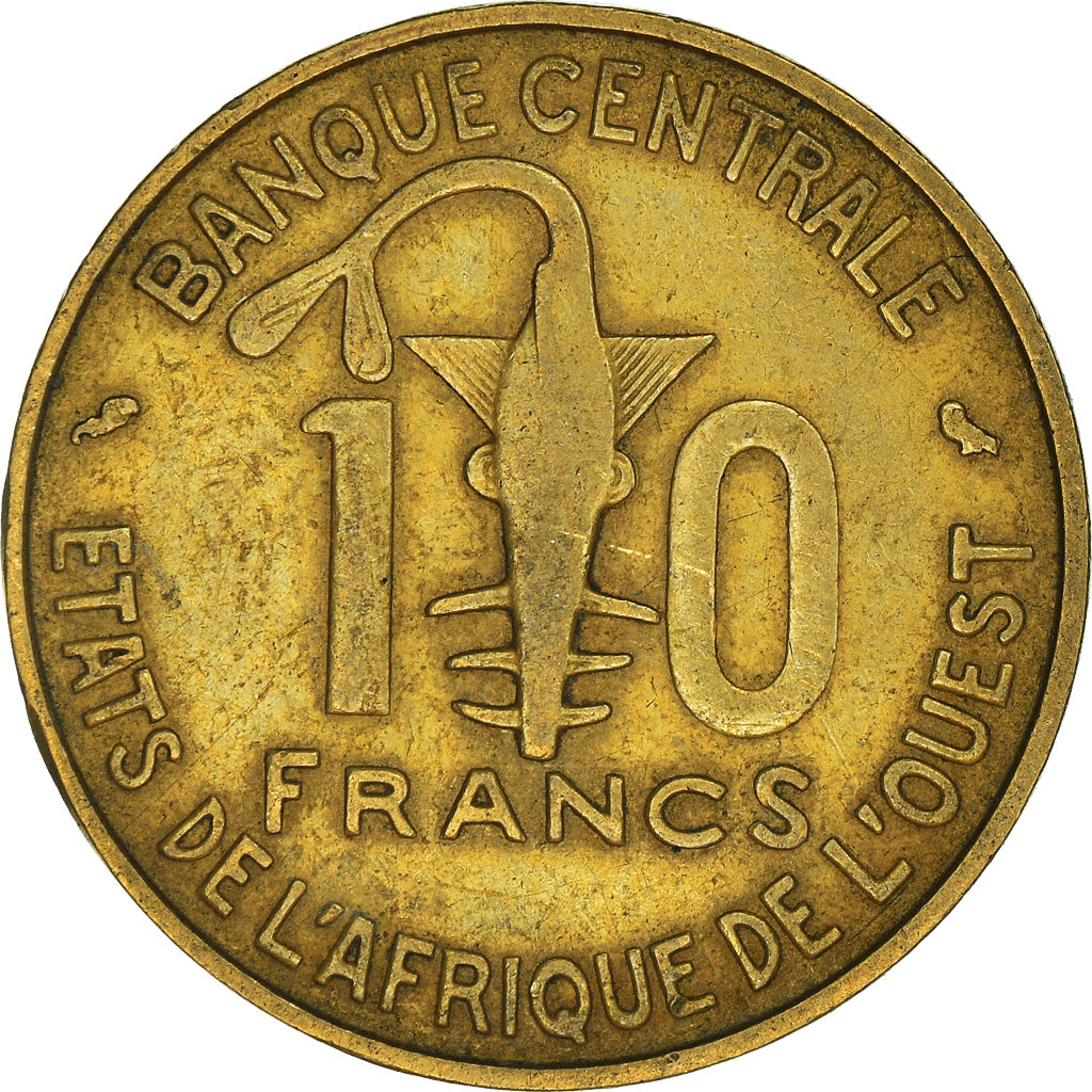 Moneda, Estados del África Occidental, 10 Francs, 1970
