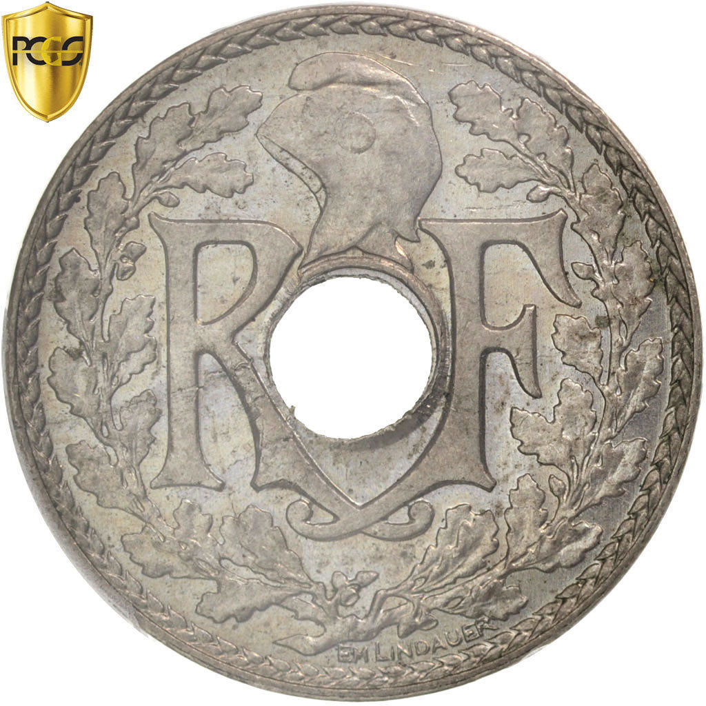 Coin, France, Lindauer, 5 Centimes, 1936, Paris, PCGS, MS64, MS(64)