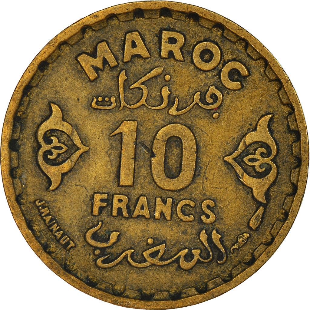 Coin, Morocco, 10 Francs, 1371