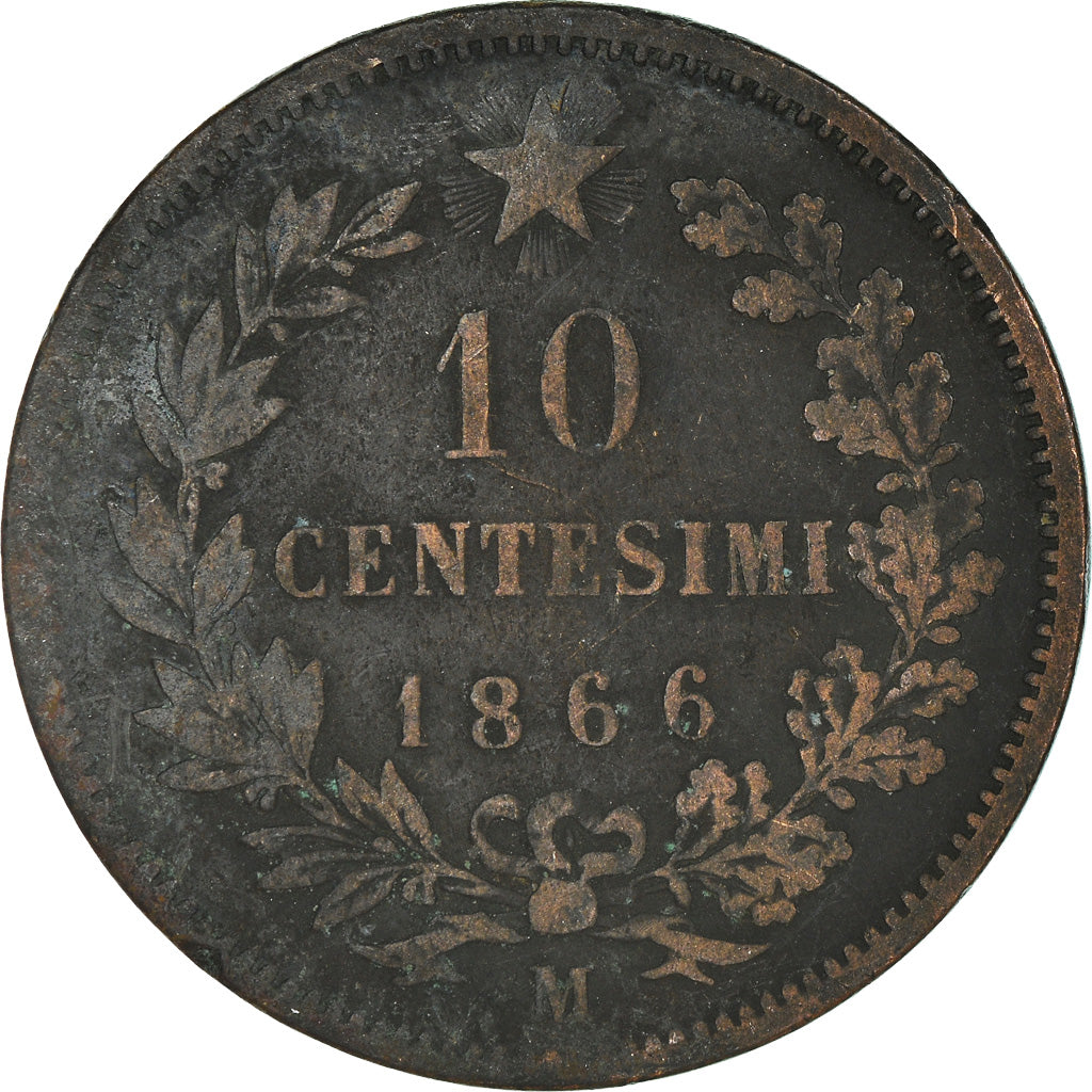Münze, Italien, 10 Centesimi, 1866