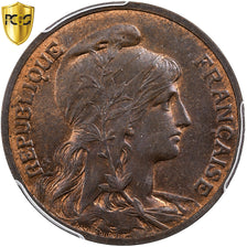 Francia, 10 Centimes, Daniel-Dupuis, 1898, Paris, Bronzo, PCGS, MS64RB