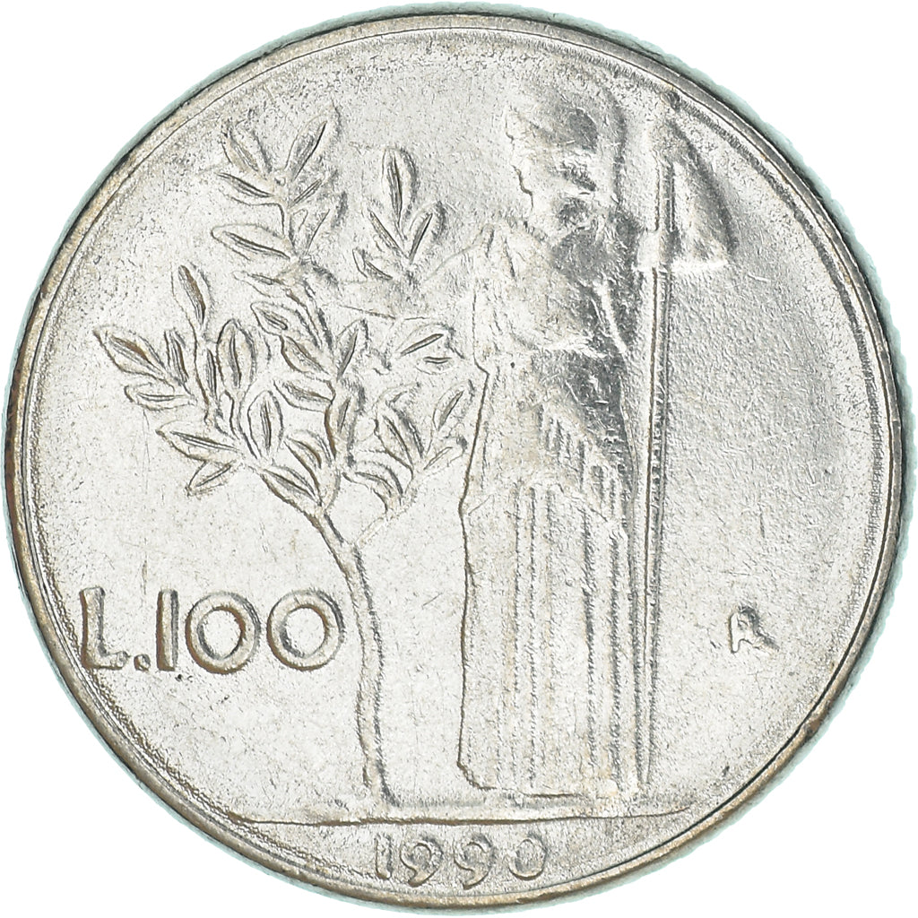 Moeda, Itália, 100 Lire, 1990