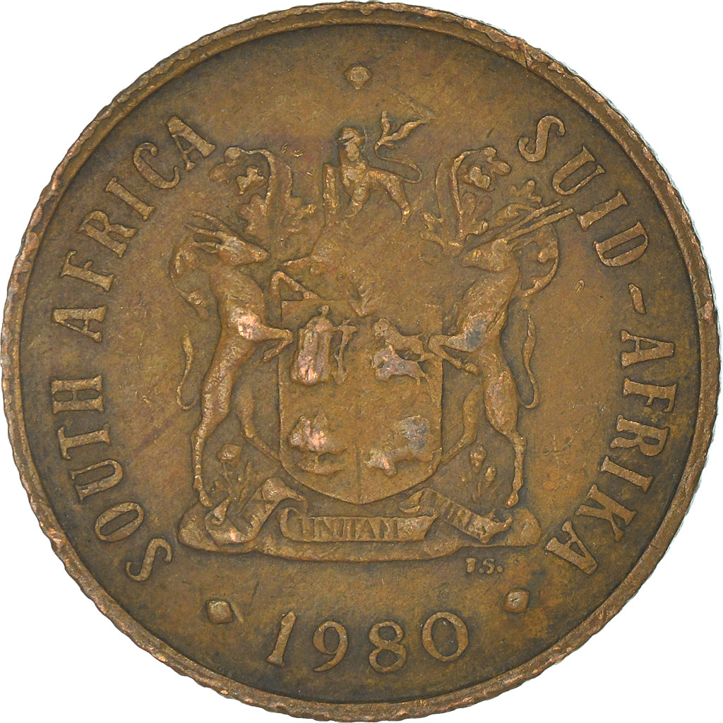 Moneta, Południowa Afryka, 2 Cents, 1980