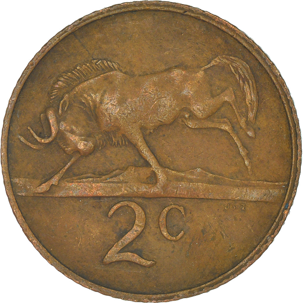 Moneta, Południowa Afryka, 2 Cents, 1980