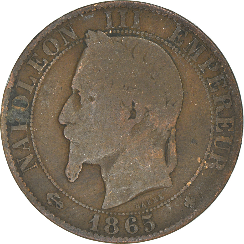 Moneta, Francia, 5 Centimes, 1865