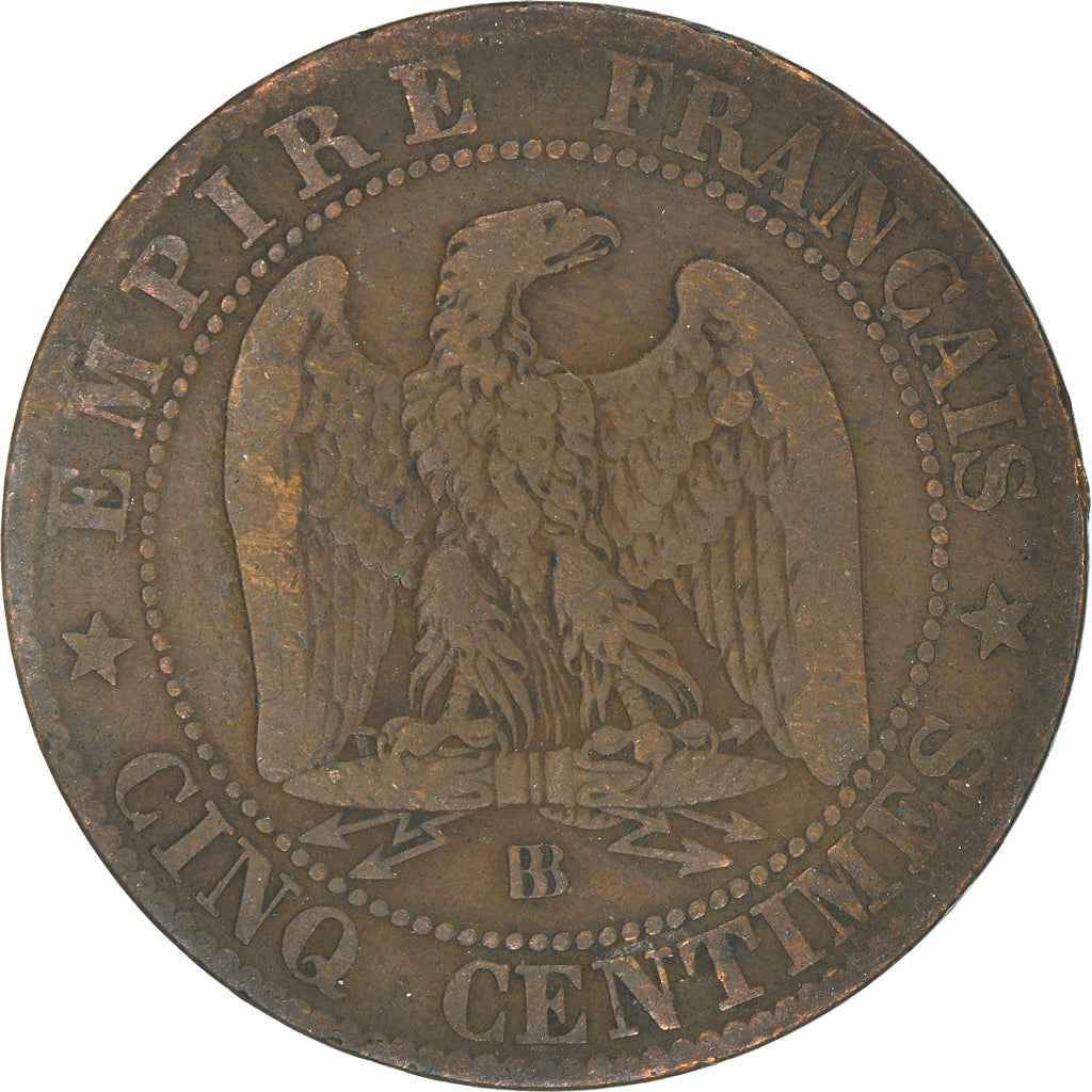 Moneta, Francia, 5 Centimes, 1865