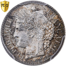 France, 20 Centimes, Cérès, 1850, Paris, Silver, PCGS, MS64, Gadoury:303