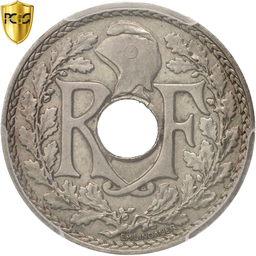 Coin, France, Lindauer, 25 Centimes, 1914, Paris, PCGS, MS64, MS(64), Nickel