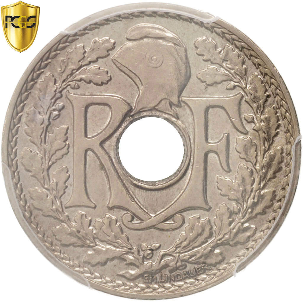 Coin, France, Lindauer, 25 Centimes, 1917, Paris, PCGS, MS63, MS(63)