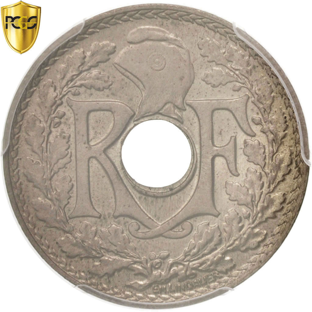 Coin, France, Lindauer, 25 Centimes, 1918, Paris, PCGS, MS64, MS(64)