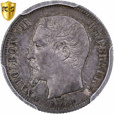 França, Napoleon III, 50 Centimes, 1862, Paris, Prata, PCGS, AU58, Gadoury:414