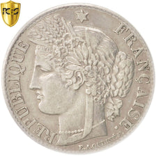 Moneta, Francia, Cérès, 50 Centimes, 1872, Paris, PCGS, AU55, SPL-, Argento