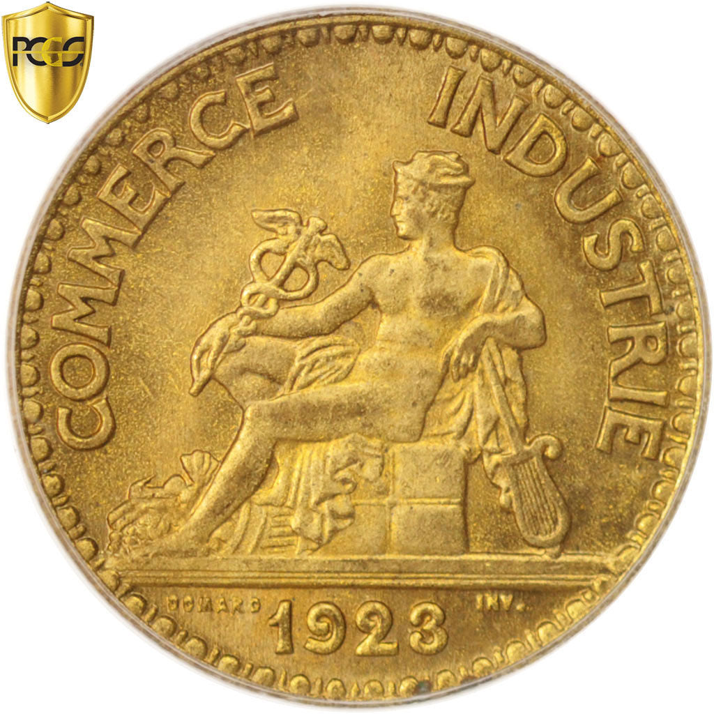 Monnaie, France, Chambre de commerce, 50 Centimes, 1923, Paris, PCGS, MS65, FDC