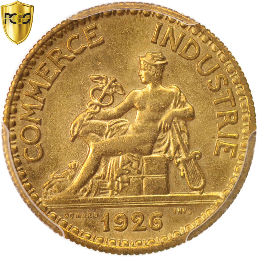 Coin, France, Chambre de commerce, 50 Centimes, 1926, Paris, PCGS, MS64, MS(64)