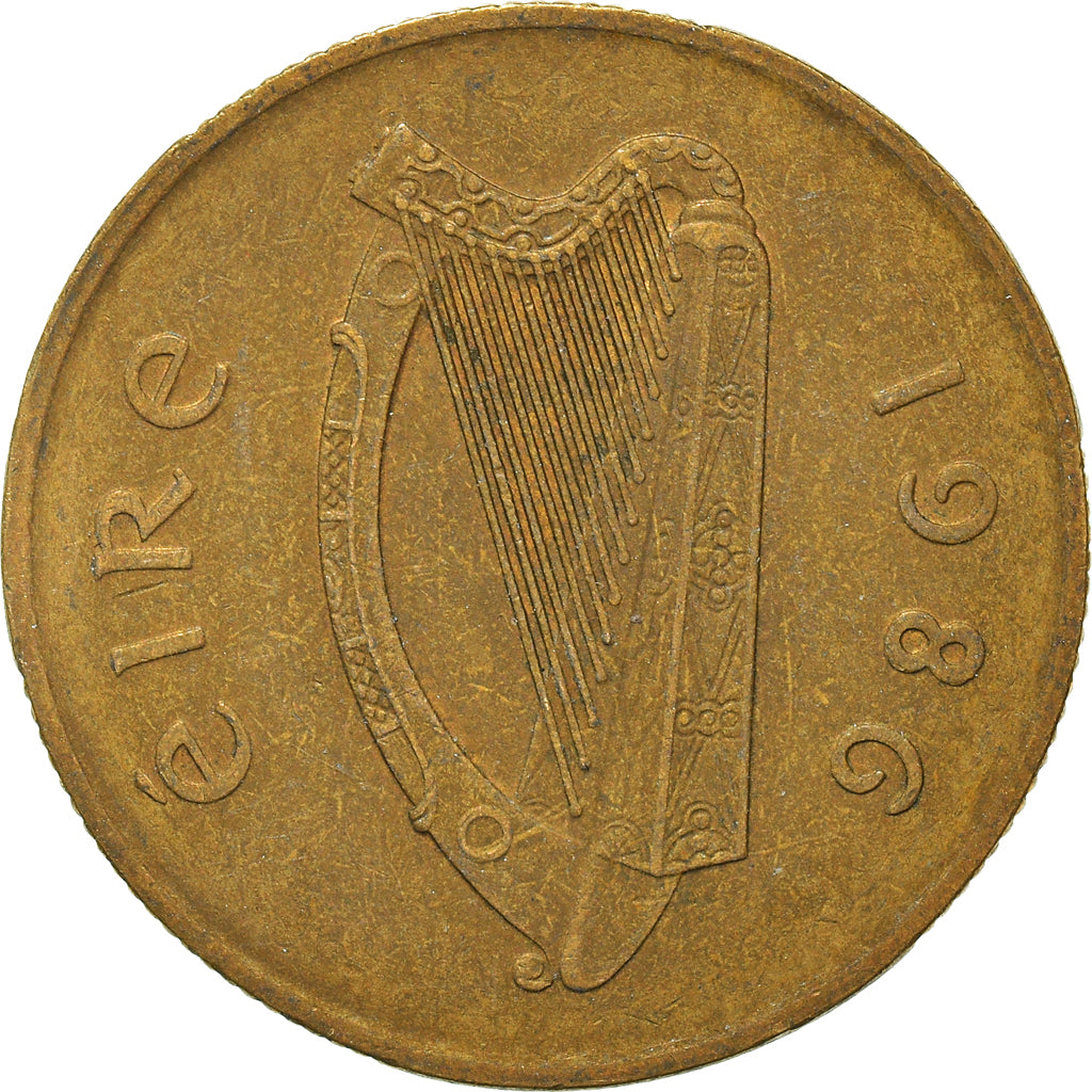 Moneta, REPUBBLICA D’IRLANDA, 20 Pence, 1986