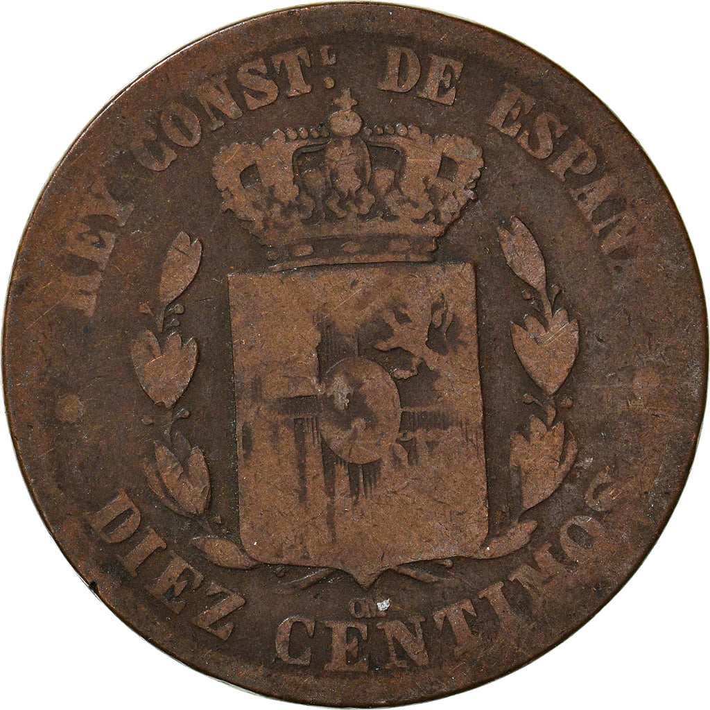 Moneta, Spagna, 10 Centimos, 1879