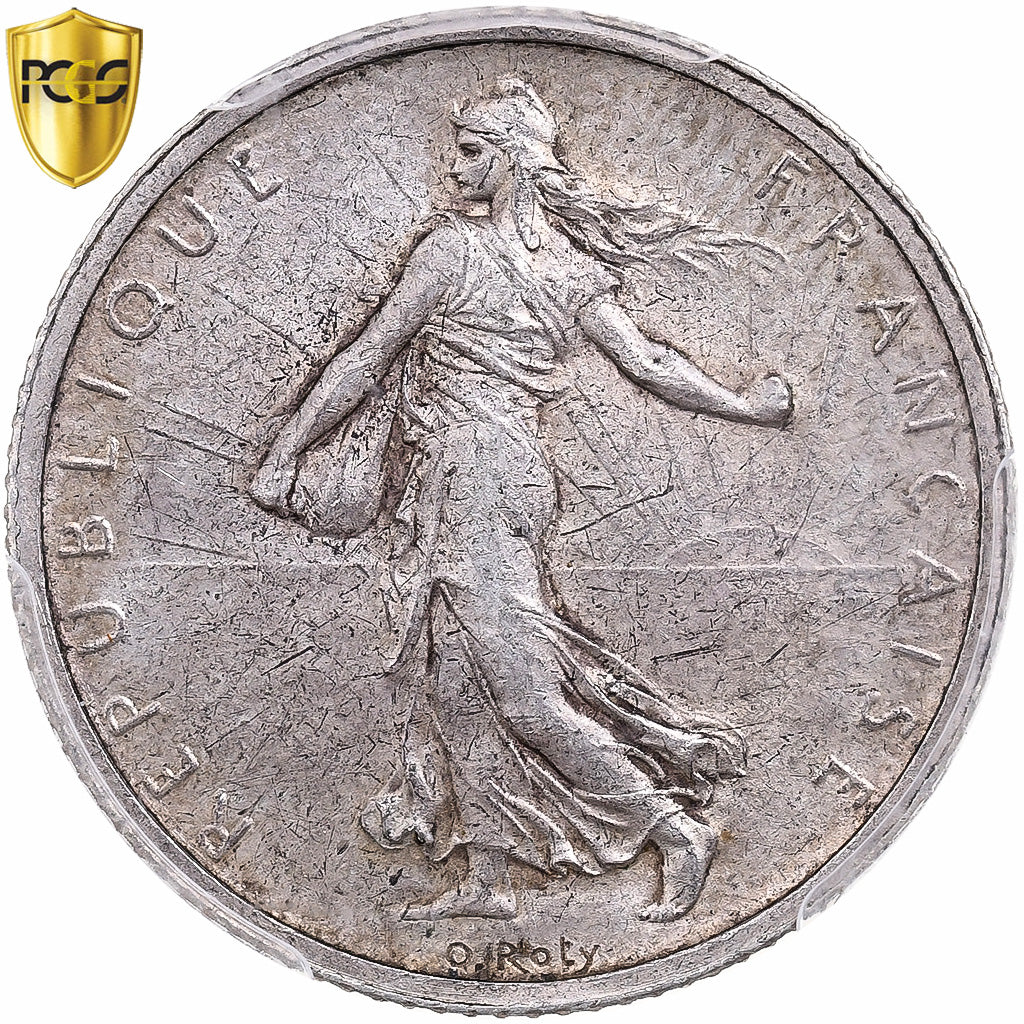 France, Franc, Semeuse, 1898, Paris, Silver, PCGS, MS62, Gadoury:467