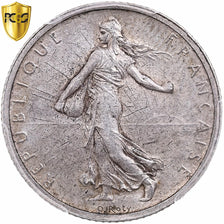 France, Franc, Semeuse, 1898, Paris, Silver, PCGS, MS62, Gadoury:467