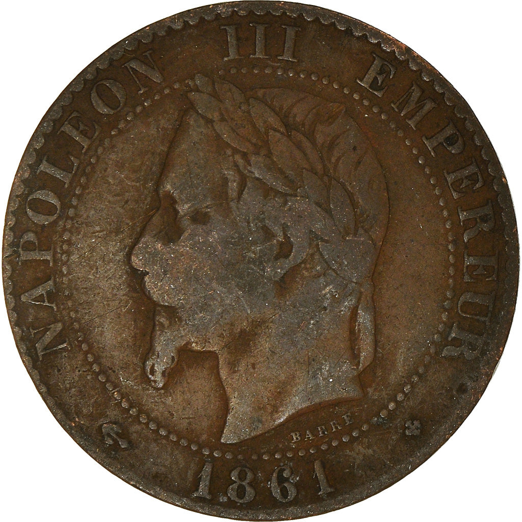 Moneda, Francia, 2 Centimes, 1861