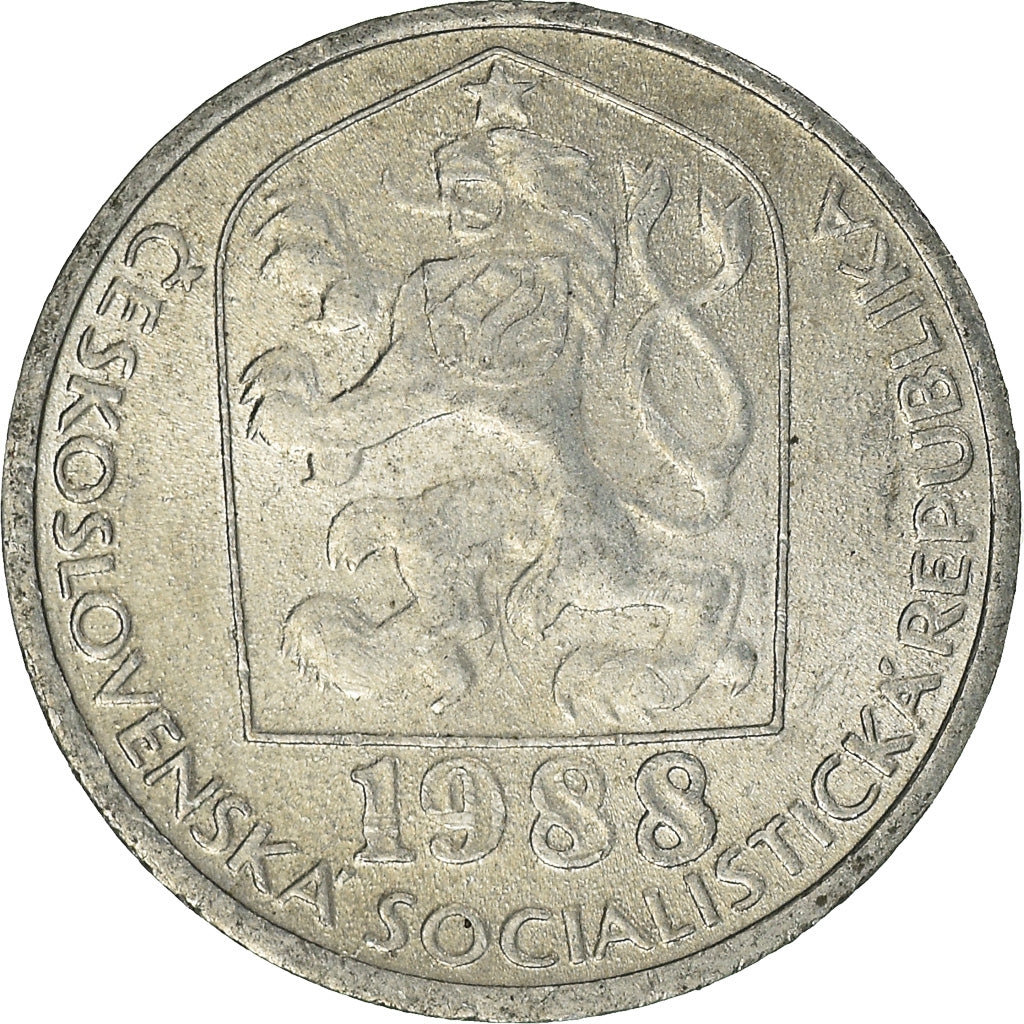 Coin, Czechoslovakia, 5 Haleru, 1988