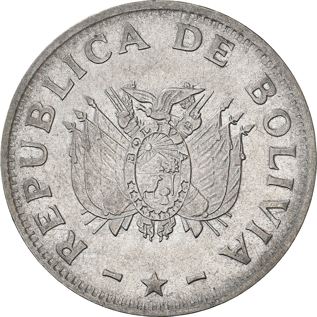 Moneda, Bolivia, 50 Centavos, 1987
