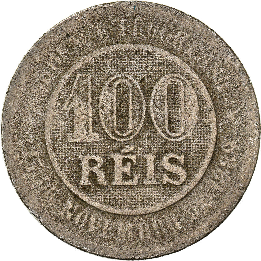 Coin, Brazil, 100 Reis, 1889
