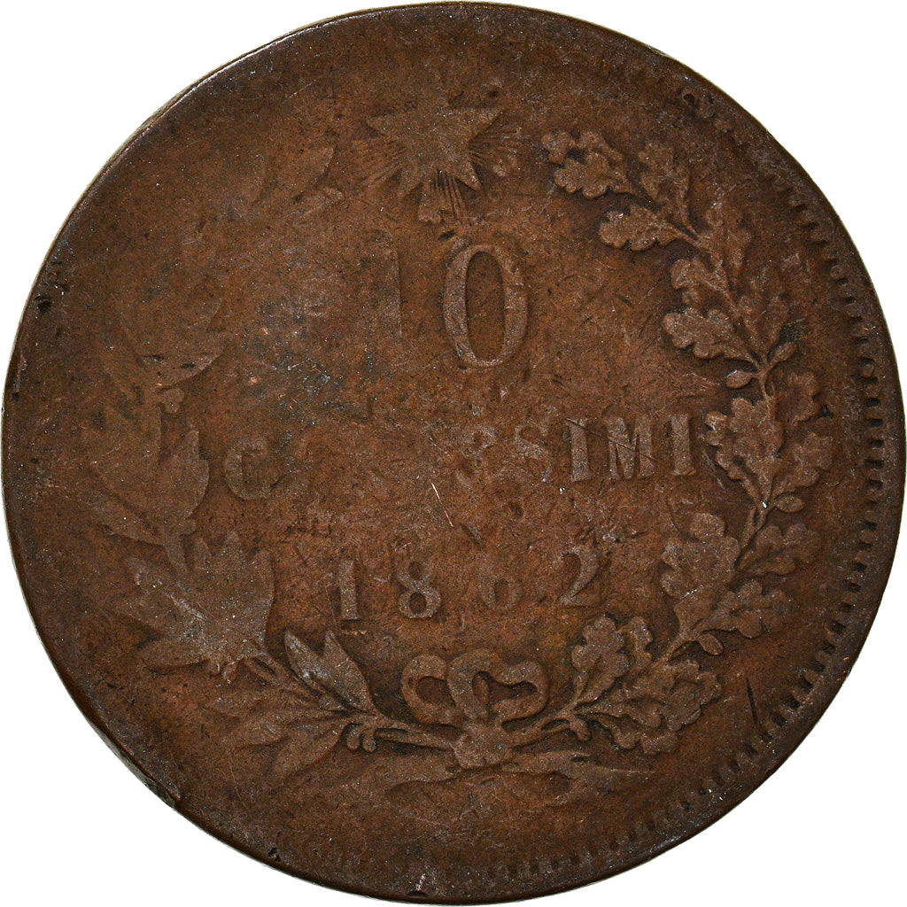 Coin, Italy, 10 Centesimi, 1862