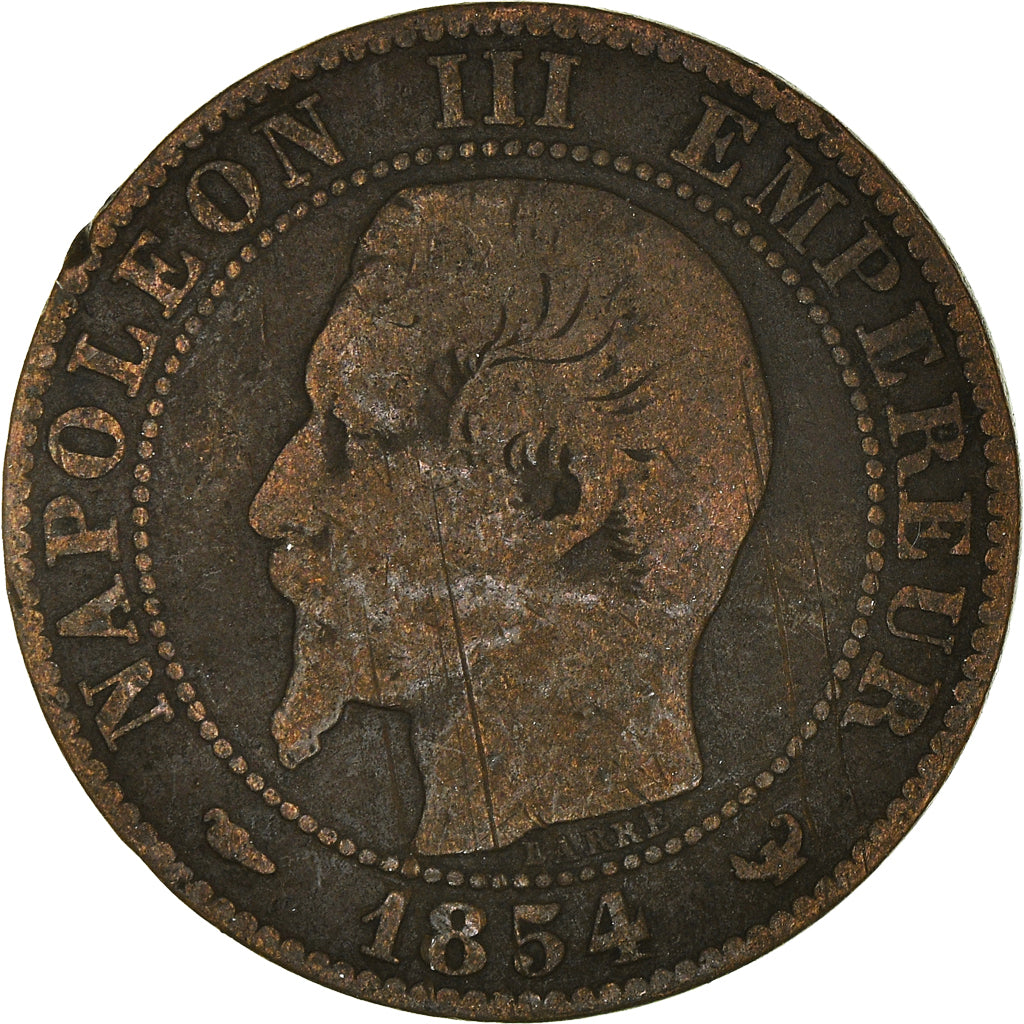 Coin, France, 5 Centimes, 1854
