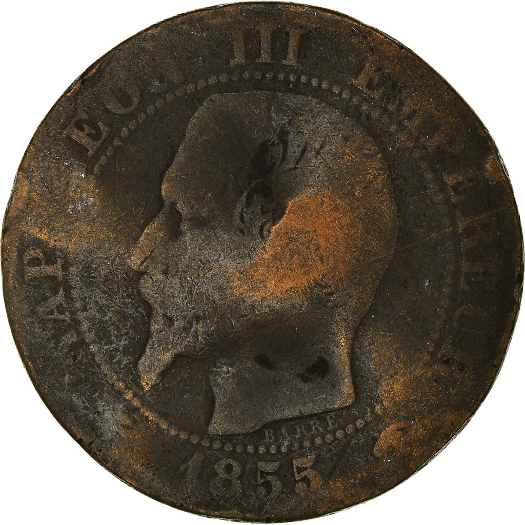 Münze, Frankreich, 5 Centimes, 1855