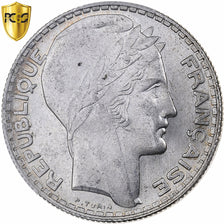 France, 10 Francs, Turin, 1932, Paris, Silver, PCGS, MS62, Gadoury:801, KM:878