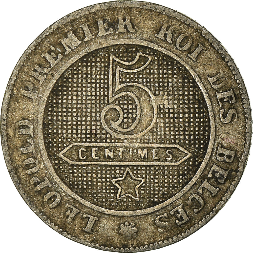 Moeda, Bélgica, 5 Centimes, 1863