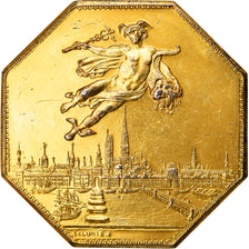 France, Token, Chambre de Commerce de Rouen, 1802, Lecomte, AU(50-53), Vermeil