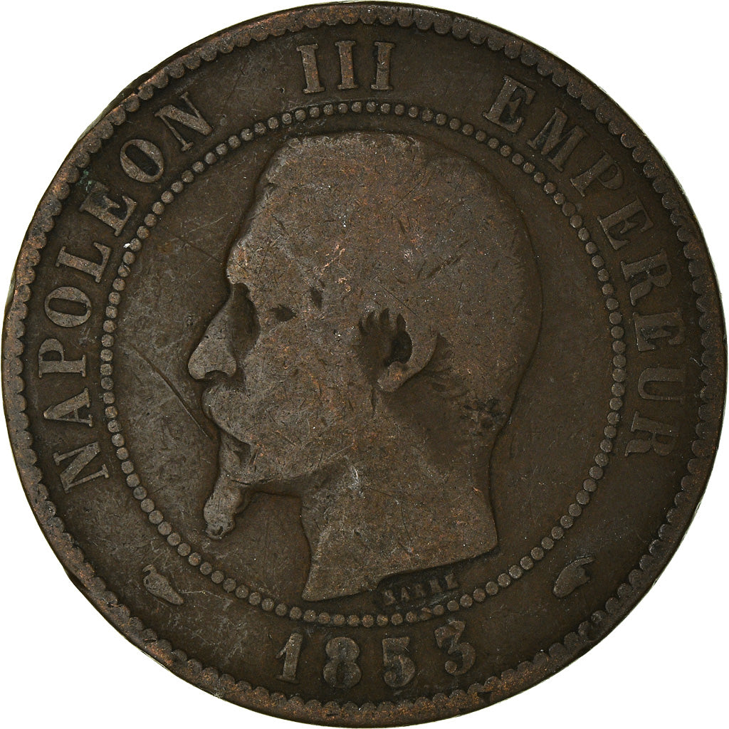 Moneta, Francia, 10 Centimes, 1853