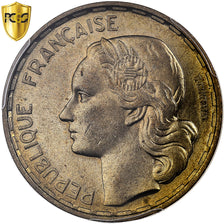França, 50 Francs, Guiraud, 1952, Paris, Cobre-Alumínio, PCGS, MS64
