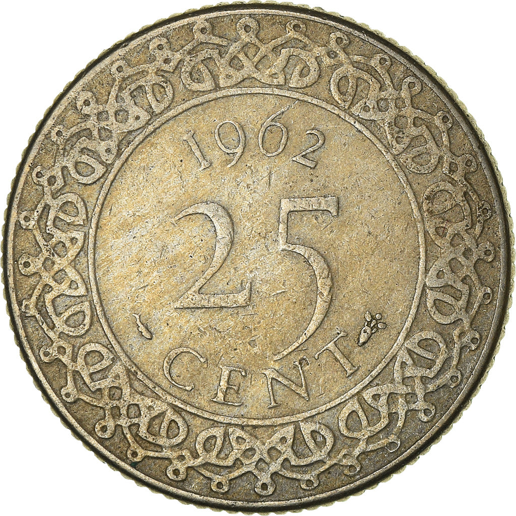 Coin, Suriname, 25 Cents, 1962