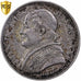 Papal States, Pius IX, 2-1/2 Lire, 1867, Rome, Zilver, PCGS, AU50, KM:1384