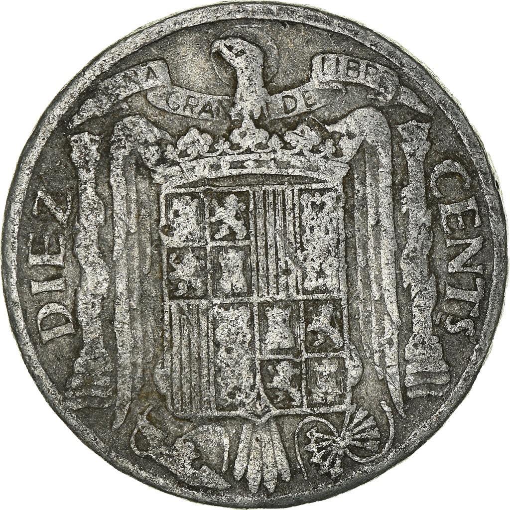 Moneda, España, 10 Centimos, 1945