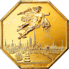 France, Token, Chambre de Commerce de Rouen, 1802, Lecomte, EF(40-45), Vermeil