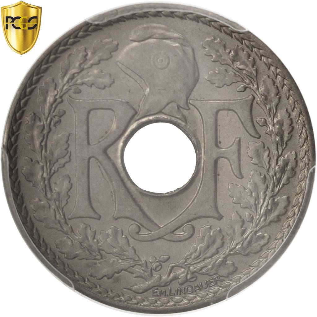 Monnaie, France, Lindauer, 25 Centimes, 1930, Paris, PCGS, MS65, FDC