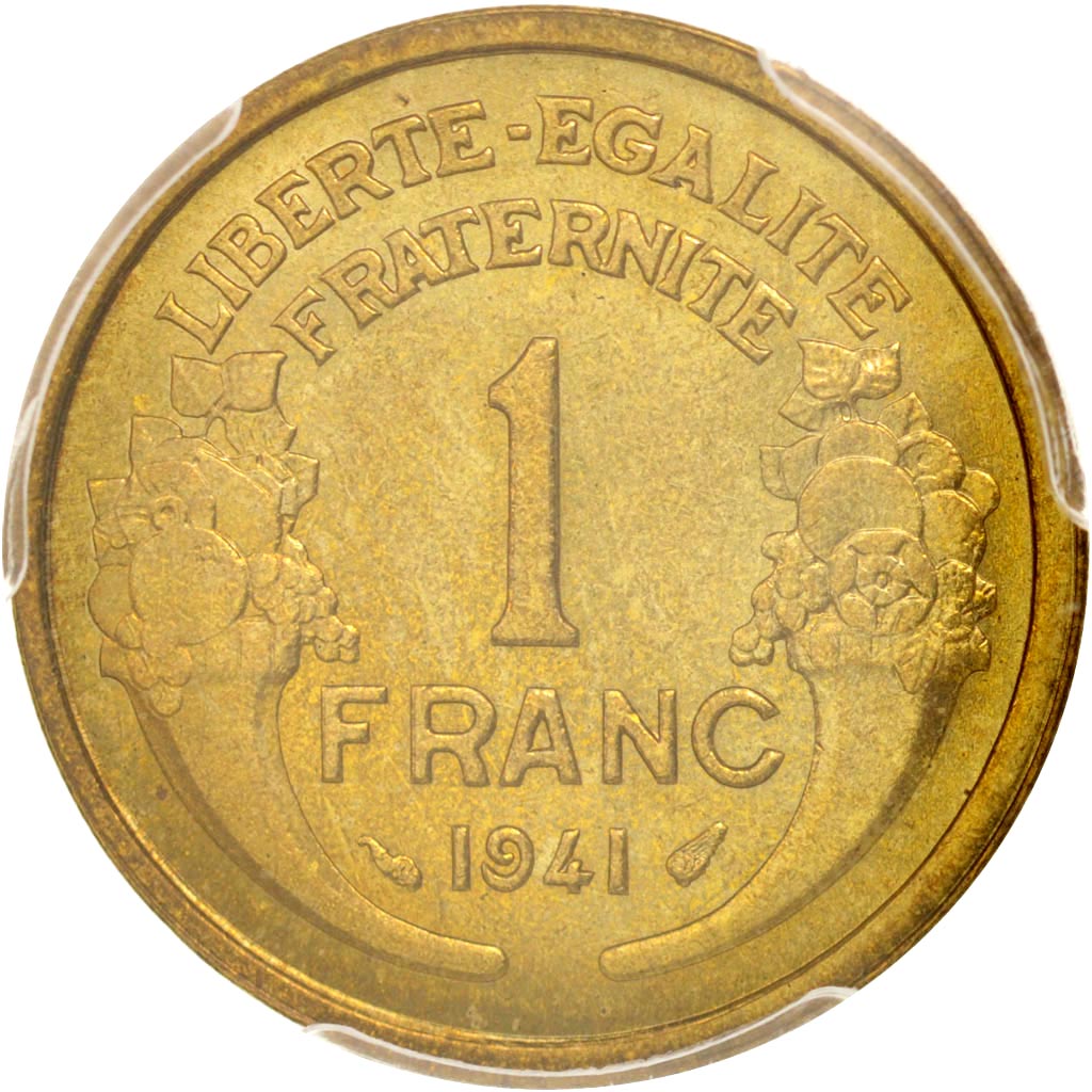 Coin, France, Morlon, Franc, 1941, Paris, PCGS, MS65, MS(65-70)
