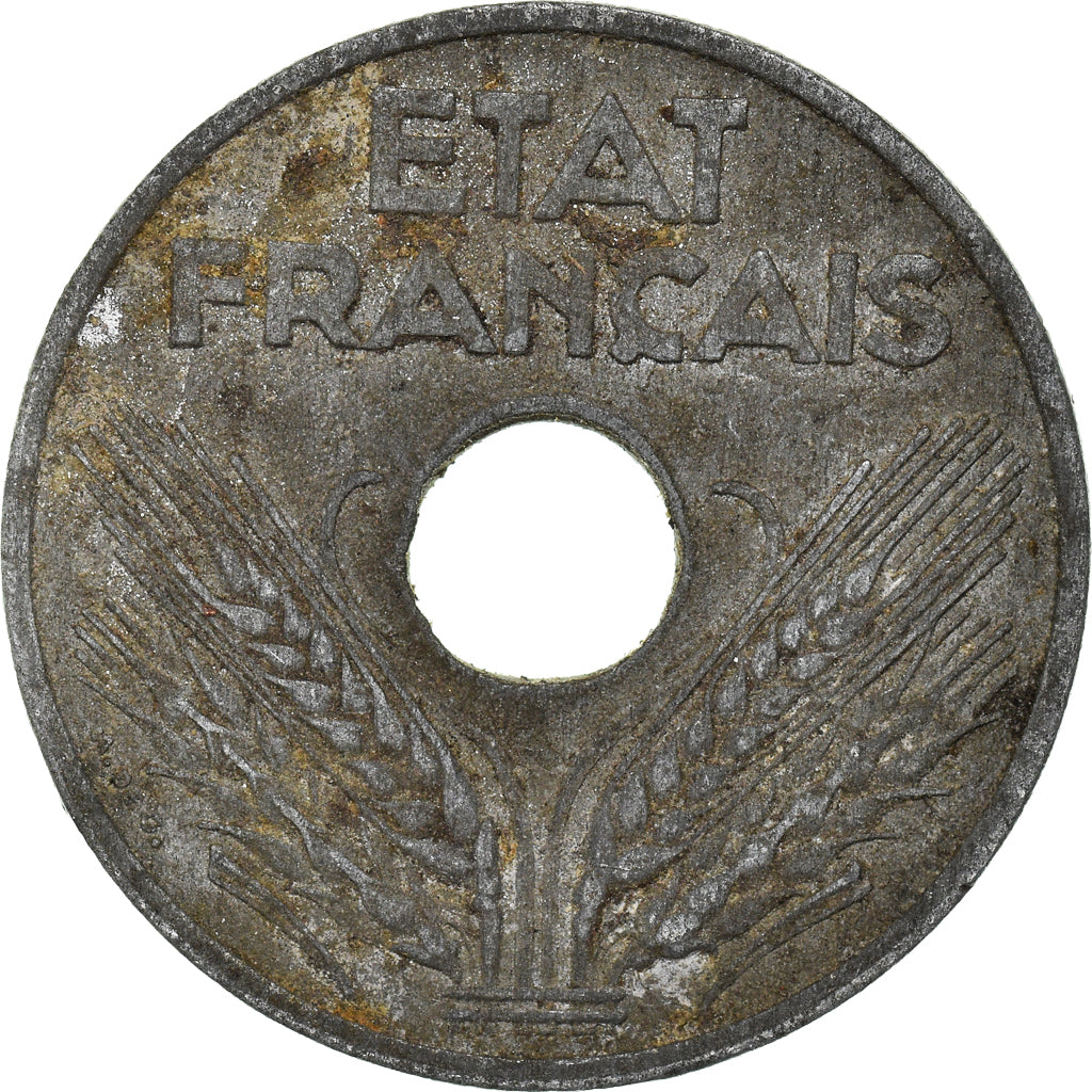 Monnaie, France, 20 Centimes, 1942