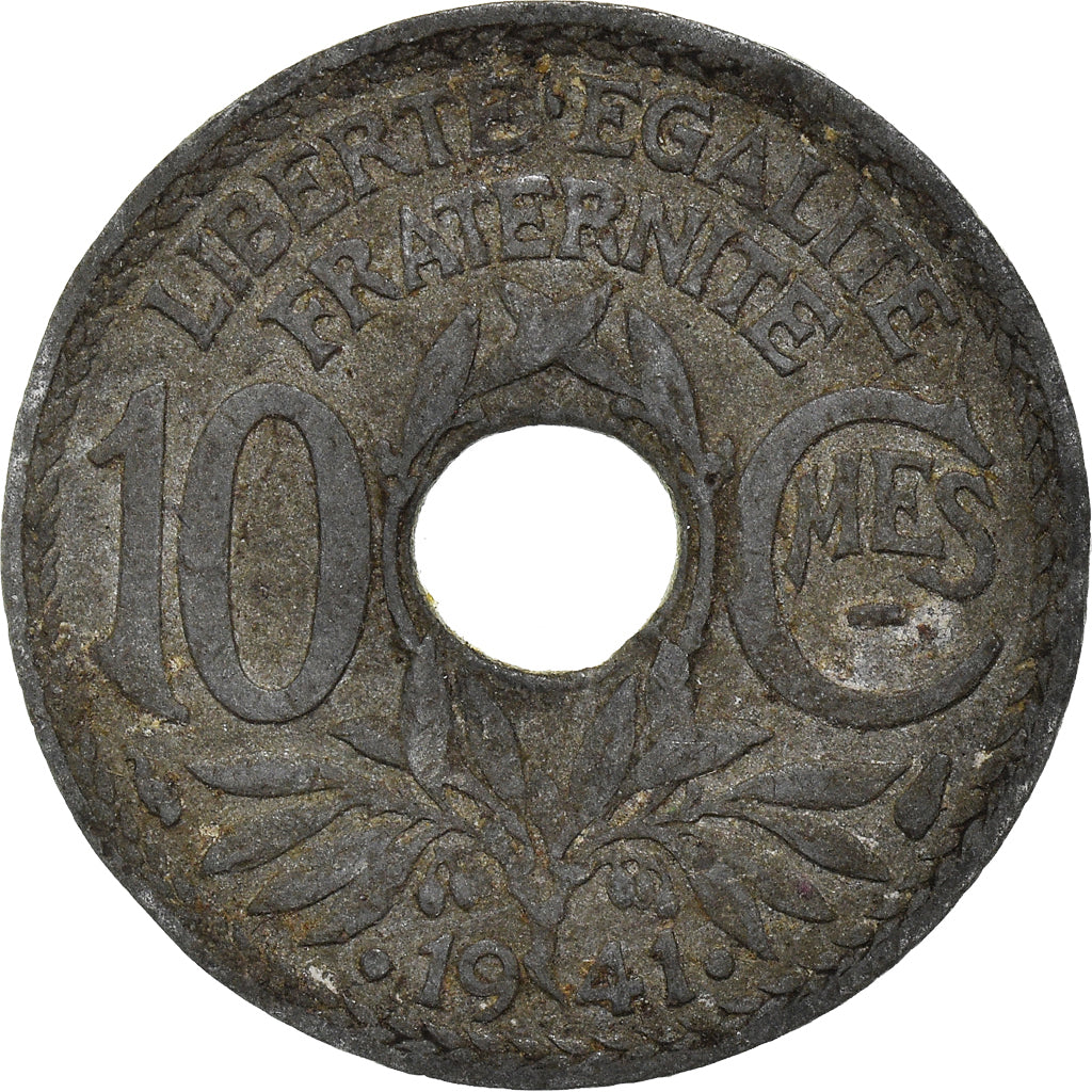 Moneta, Francia, 10 Centimes, 1941