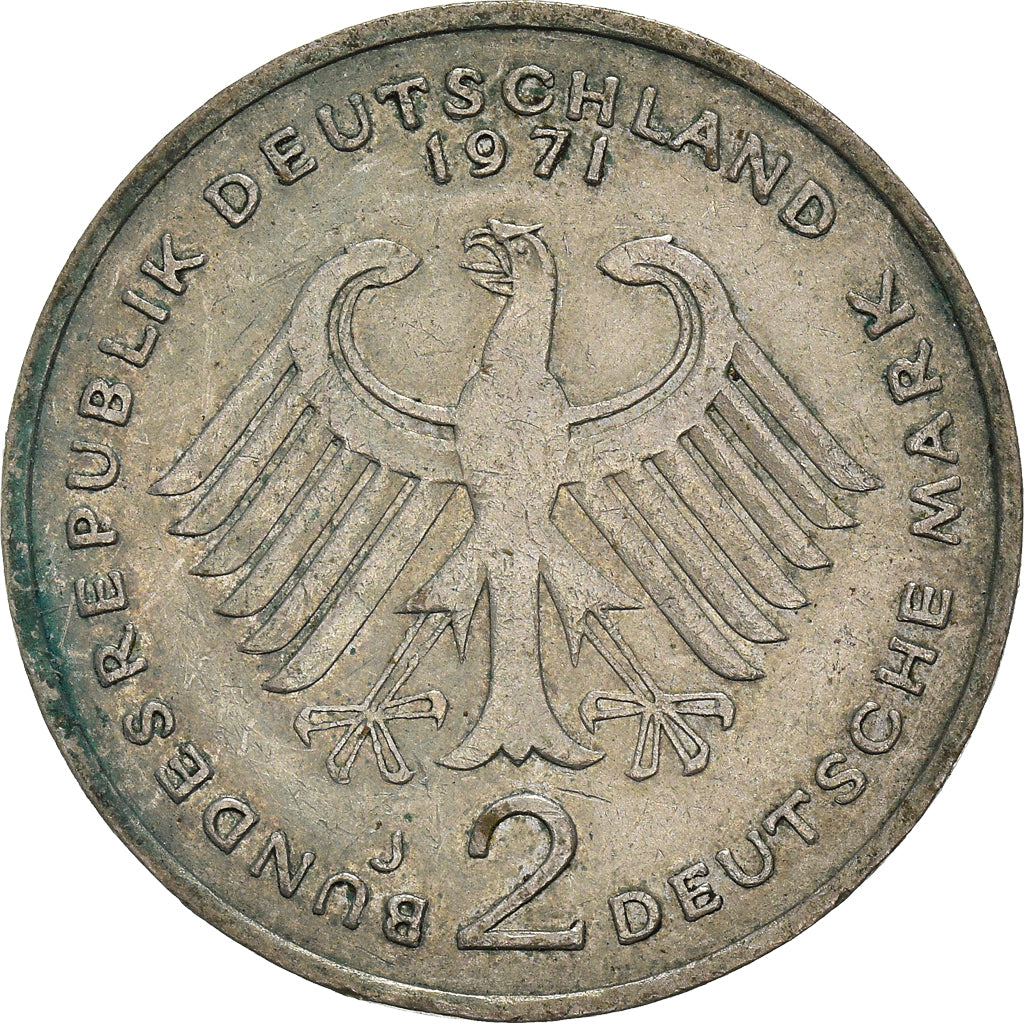 Moneta, GERMANIA - REPUBBLICA FEDERALE, 2 Mark, 1969
