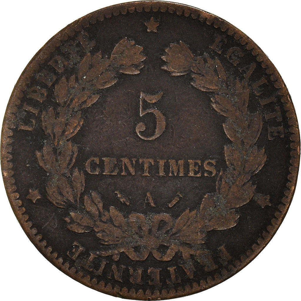 Münze, Frankreich, 5 Centimes, 1890